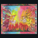 FAIRIEN DES DAWN / Fantasy Christmas Gruß Geschenkpapier<br><div class="desc">Whimsikale,  farbenfrohe,  lebendige,  verzauberte Märchenwälder im Mondlicht. Akryllische - Aquarellmalerei mit goldenen Glitzern,  goldener Folie und leuchtenden Farben.</div>