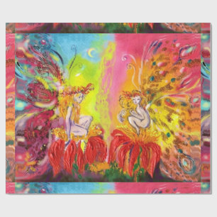 FAIRIEN DES DAWN / Fantasy Christmas Gruß Geschenkpapier