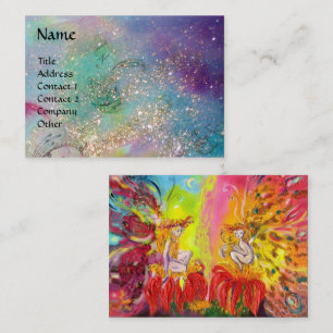 FAIRIEN VON SCHWANKEN / MAGISCHEN GLITZERN IN BLAU VISITENKARTE