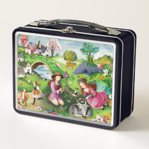 Fairies and Children and Animals Metal Lunchbox