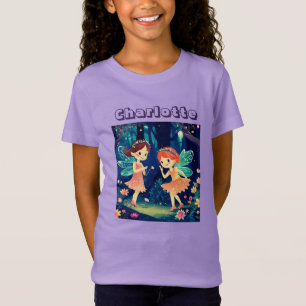 Fairies, die im Namen des verzauberten Waldes Lila T-Shirt