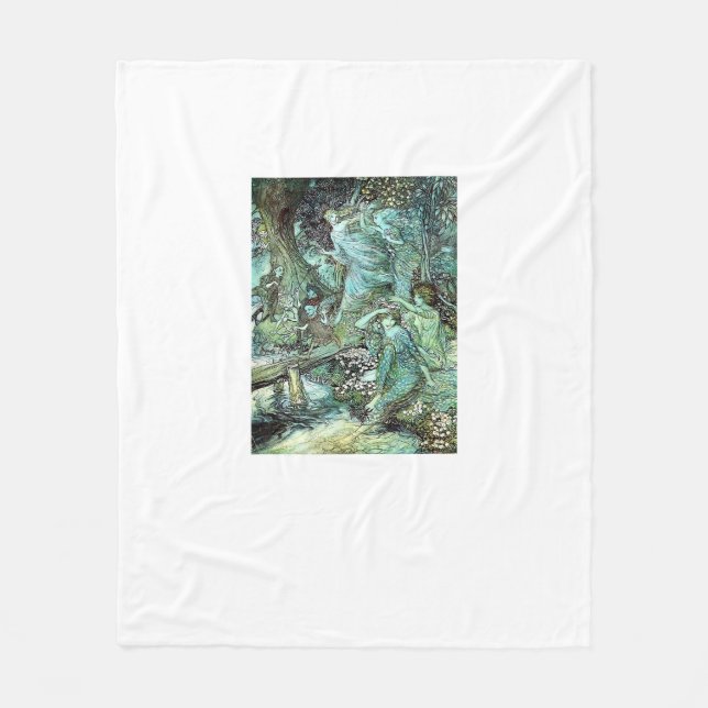 Fairies Fairycore Fashion Aesthetic Goblincore Cot Fleecedecke (Vorderseite)