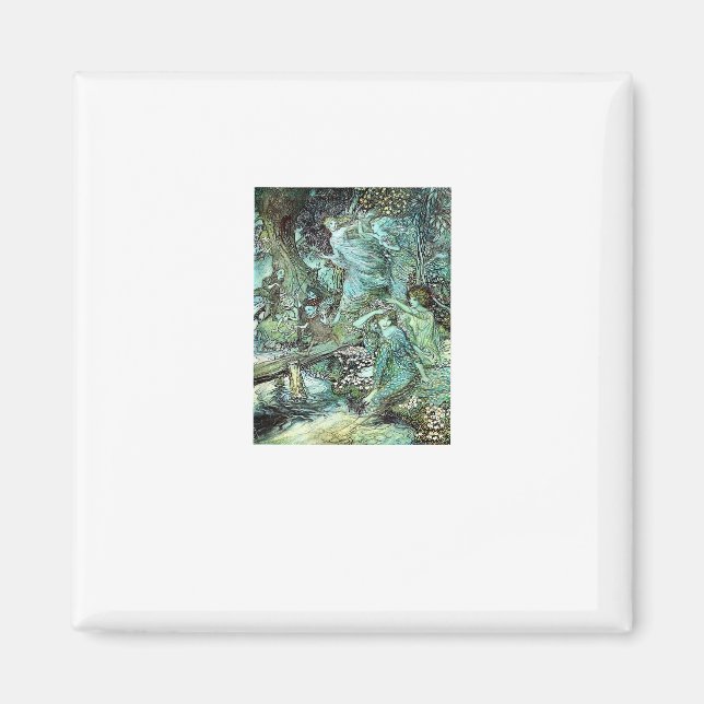 Fairies Fairycore Fashion Aesthetic Goblincore Cot Magnet (Vorne)