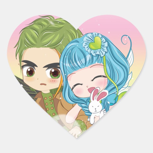 Fairies Family Sticker Liebe - Lovely x Abhor (Vorderseite)