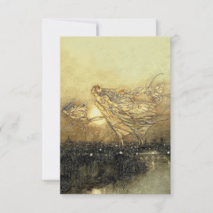 "Fairies in Kensington Gardens" von Arthur Rackham RSVP Karte