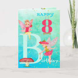 Fairies Mushroom Fantasy Niedlich Blue Gold Age Ca Karte