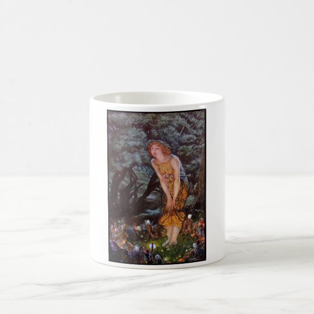 Fairies on a Midsommer Night in Girls Dream Kaffeetasse (Mittel)
