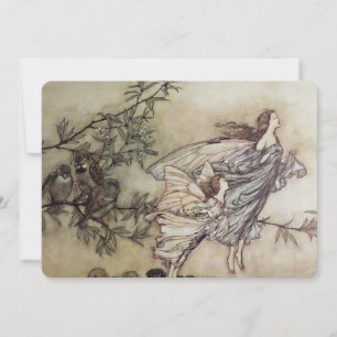 "Fairies Tiff with the Birds" von Arthur Rackham Einladung