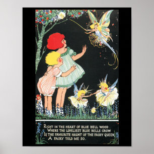 Fairies und Bluebells Poster