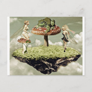 Fairies und der Froschprinz Postcard Postkarte