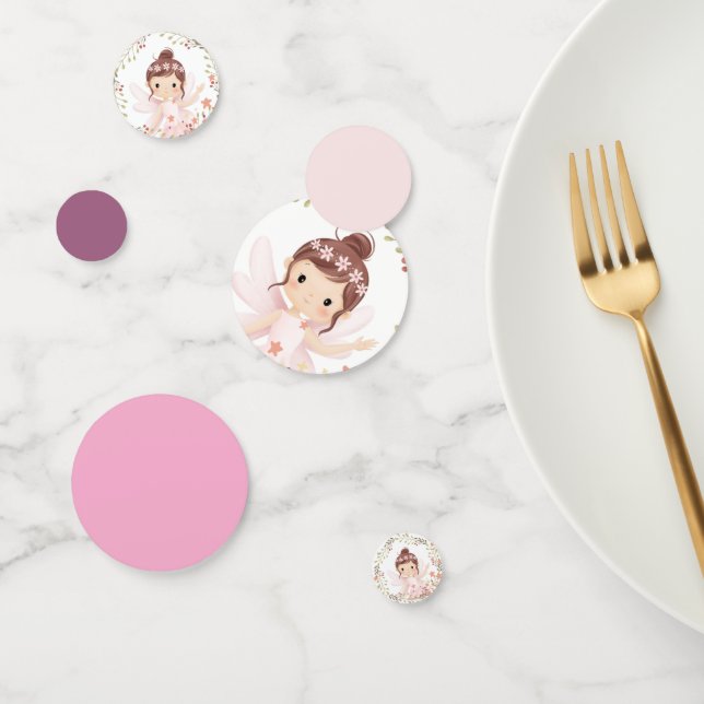 Fairies und rosa Tischkonfetti Konfetti (Gruppe)