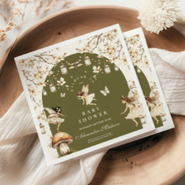 Fairies Wildblumen Blume Meadow Baby Dusche Serviette