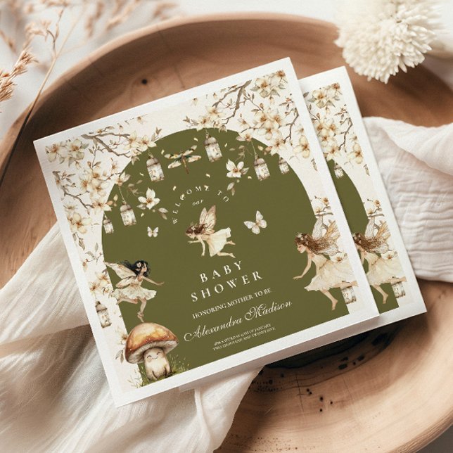 Fairies Wildblumen Blume Meadow Baby Dusche Serviette (Von Creator hochgeladen)