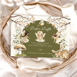 Fairies Wildblumen Blume Meadow Diapper Raffle Begleitkarte