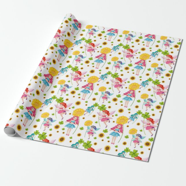 Fairies Wrapping Paper Geschenkpapier (Ungerollt)