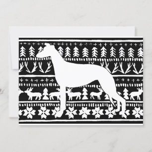 Fairisle Sighthouse Weihnachten Linocut Karte