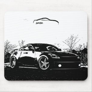 Fairlady 350Z mit schwarzem Bürsten-Anschlag Mousepad