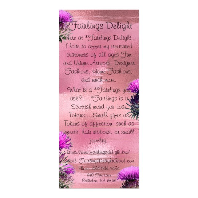 Fairlings Delight's Rackcard 53086 Werbekarte (Vorne)