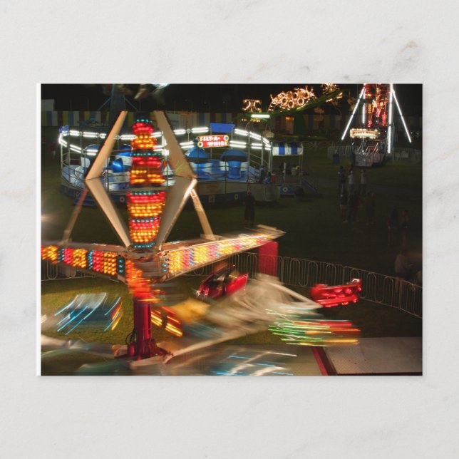 Fairness und Feuerwerk Postkarte (Vorderseite)