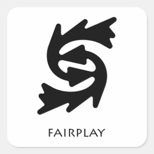Fairplay (Bi Nka Bi) Adinkra Symbol Sticker