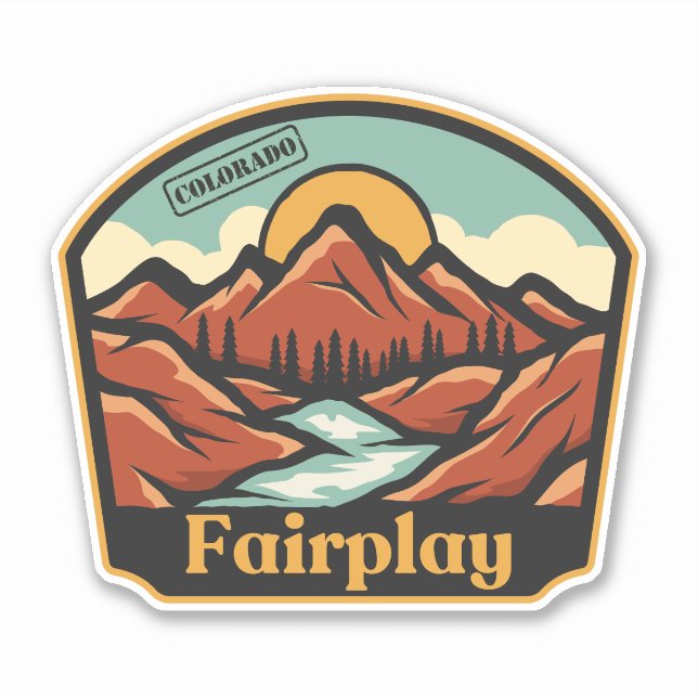 Fairplay, Colorado Sticker (Vorderseite)