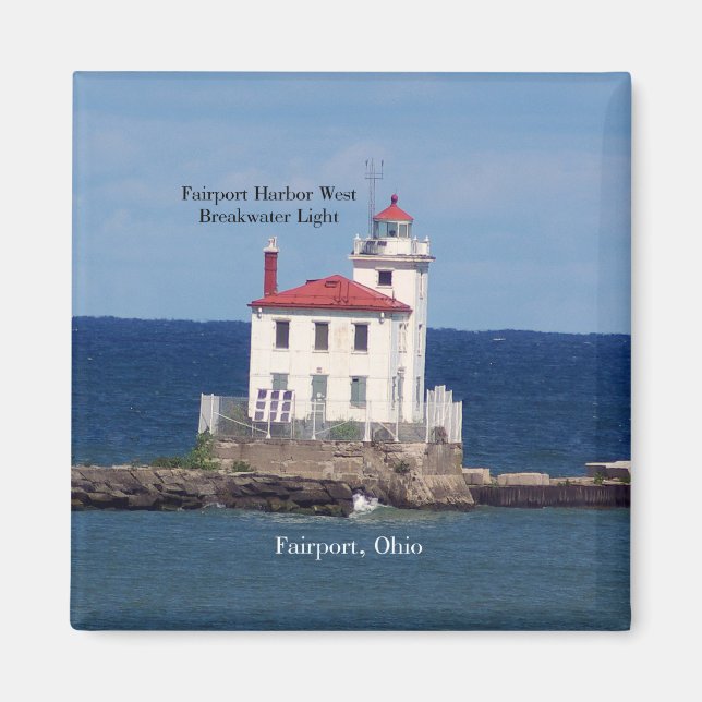 Fairport Harbour West Breakwater Light Magnet (Vorne)