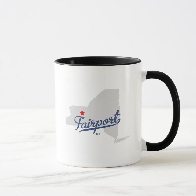 Fairport New York NY Shirt Tasse (Rechts)