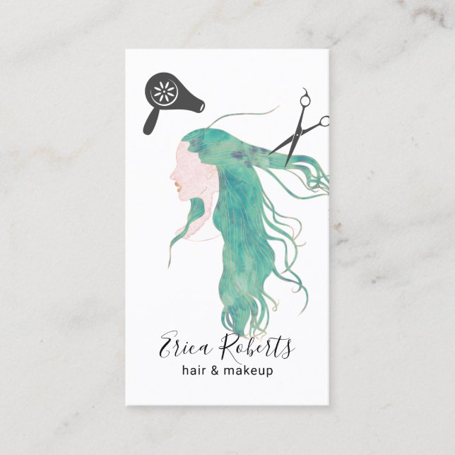 Fairstylish Watercolor Beauty Giro del Malcantone Visitenkarte (Vorderseite)
