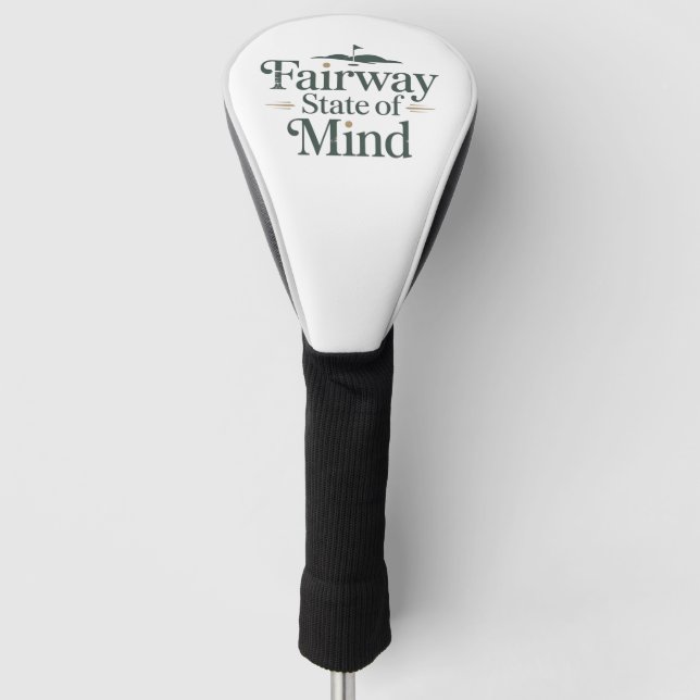 Fairway State Of Mind Klassischer Golf-Lebensstil Golf Headcover (Vorderseite)