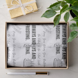 Fairways And Frosting Funny Golfer Birthday  Seidenpapier