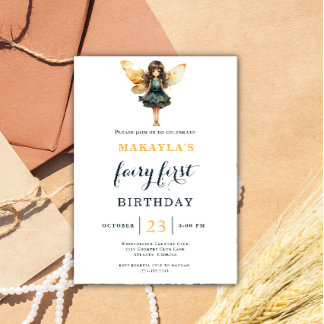 Fairy 1. Geburtstag Verzauberter Garten Whimsical Einladung