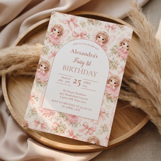 Fairy 1st Birthday Whimsical Garden Einladung (Von Creator hochgeladen)