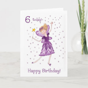Fairy 6th Birthday Card Karte