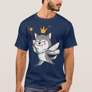 Fairy Alaskan Malamute Dog Mystical Pet Fairy Lieb T-Shirt