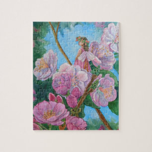 Fairy Amongst the Cherry Blossoms Puzzle