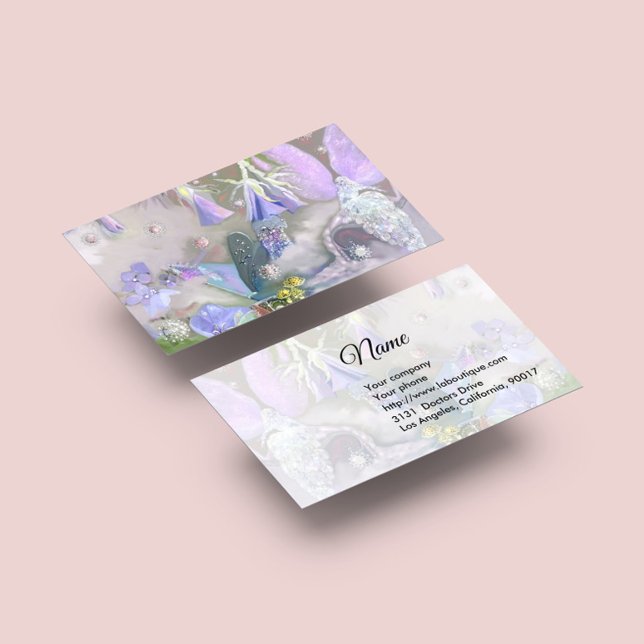 Fairy and Bluebells Business Card Visitenkarte (Von Creator hochgeladen)