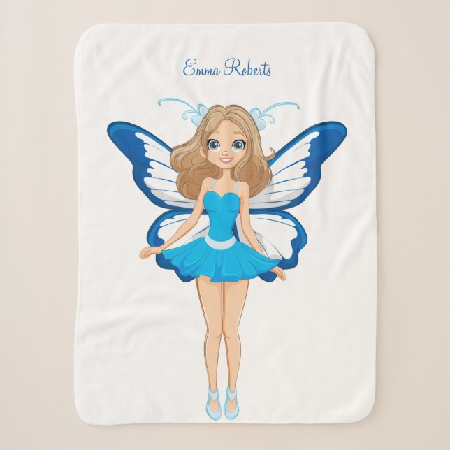 Fairy and Butterfly Fantasy Blanket Sherpadecke (Vorderseite)
