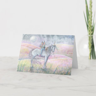 Fairy and Unicorn Card Karte