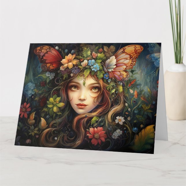 Fairy Art Greetings Card Karte (Vorderseite)