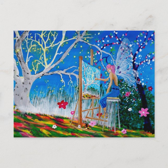 Fairy Artist Fee Postkarte (Vorderseite)