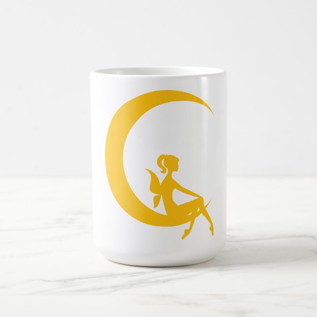 Fairy auf der Mond-Tasse Kaffeetasse (Mittel)