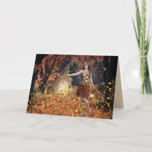 FAIRY AUTUMN FANTASY ART DENKEN SIE KARTE
