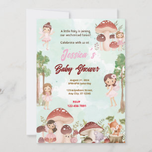 Fairy Baby Shower Einladung