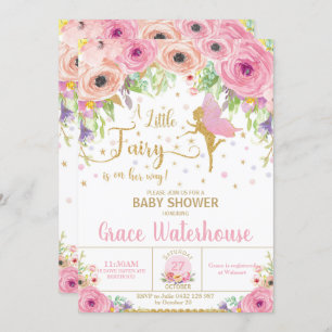 Fairy Baby Shower Einladung Bloral Baby Dusche