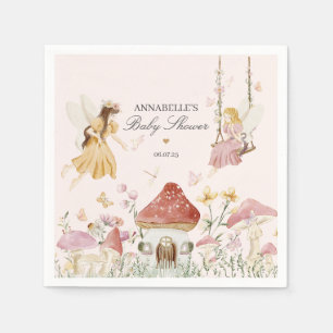 Fairy Baby Shower Party Tischdekor Serviette