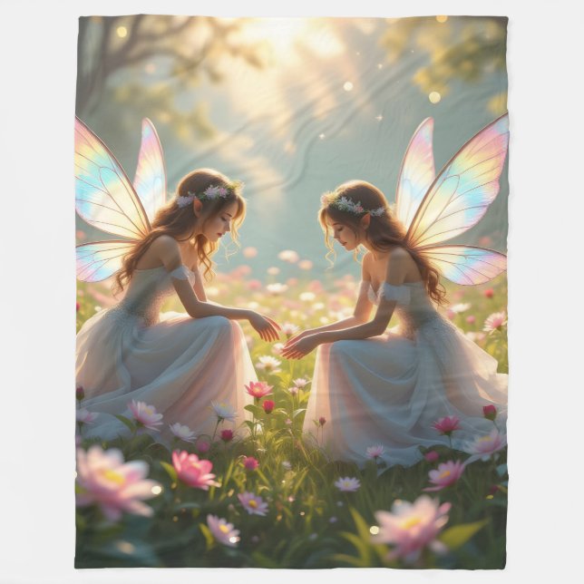 Fairy BBF Fleece Blanket Wallpaper Geschenke Kleid (Vorderseite)