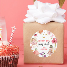 Fairy Birthday 1. Fairy Danke, Sticker Gefallen