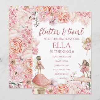 Fairy Birthday Einladung