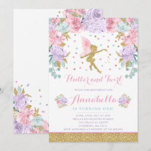 Fairy Birthday Einladung Whimsical Magical Party