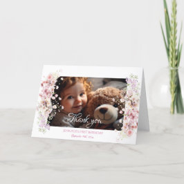 Fairy Birthday Faltt Dankeschön Karte